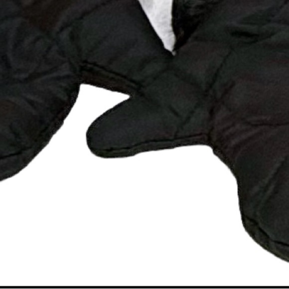 Unbranded Women’s Winter Mittens Solid Black Satin Feel Very Soft Faux Fur Cuff - Picture 4 of 7